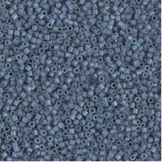 15/0 Delica Seed Beads - Matte Metallic Light Grey Blue - 7gm