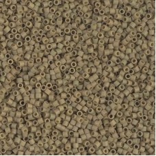 15/0 Delica Seed Beads - Matte Opaque Green Tea - 7gm