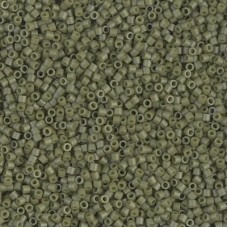 15/0 Delica Seed Beads - Matte Opaque Olive - 7gm