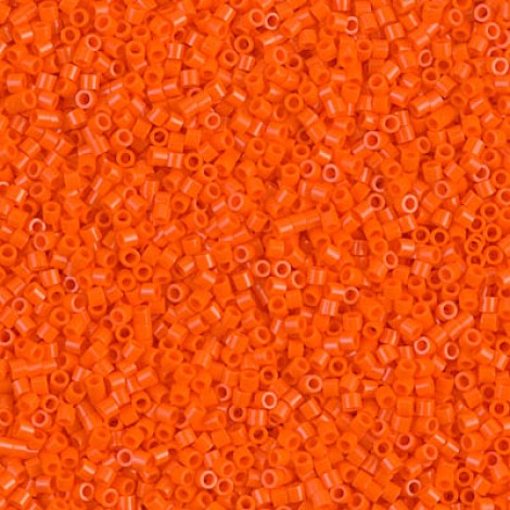 15/0 Delica Seed Beads - Opaque Orange