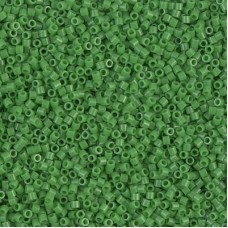 15/0 Delica Seed Beads - Opaque Pea Green - 7gm