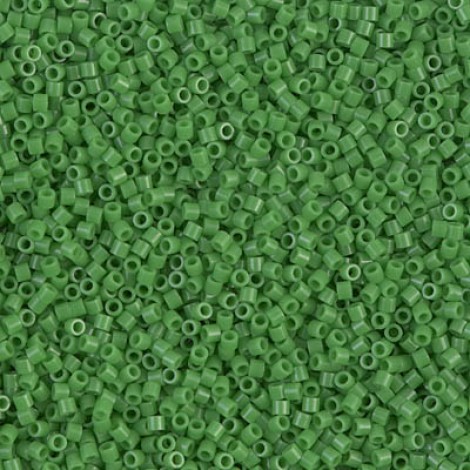 15/0 Delica Seed Beads - Opaque Pea Green