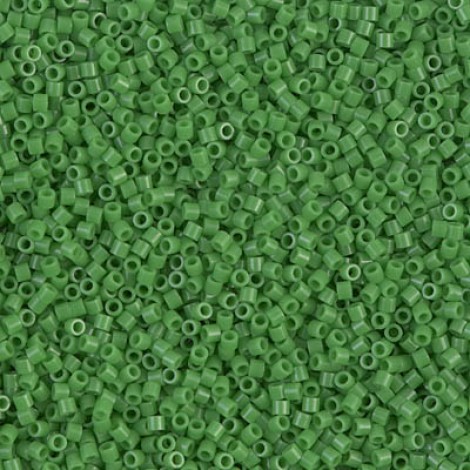 15/0 Delica Seed Beads - Opaque Pea Green - 7gm 15/0 Delica Seed Beads - Opaque Pea Green - 7gm