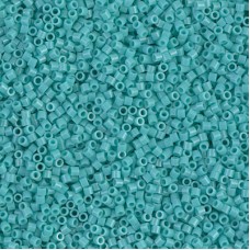 15/0 Delica Seed Beads - Opaque Green Turquoise