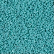 15/0 Delica Seed Beads - Opaque Green Turquoise - 7gm