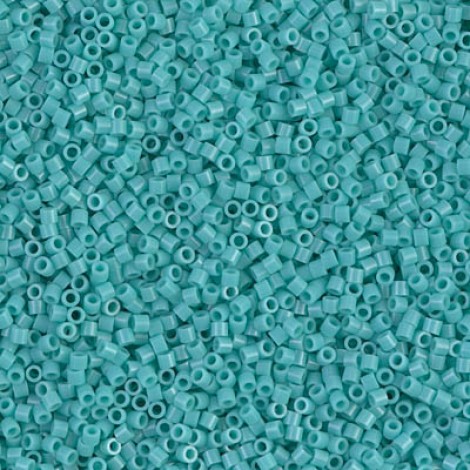15/0 Delica Seed Beads - Opaque Green Turquoise - 7gm 15/0 Delica Seed Beads - Opaque Green Turquoise - 7gm