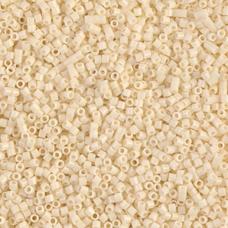 15/0 Delica Seed Beads - Opaque Cream - 7gm 15/0 Delica Seed Beads - Opaque Cream - 7gm