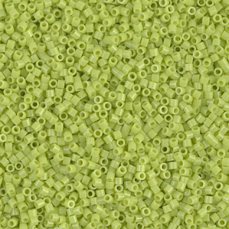 15/0 Delica Seed Beads - Opaque Chartreuse - 7gm 15/0 Delica Seed Beads - Opaque Chartreuse - 7gm