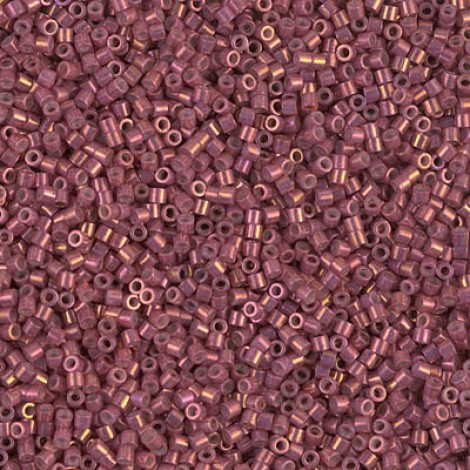 15/0 Delica Seed Beads - Metallic Rhubarb Luster - 7gm