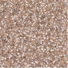 15/0 Delica Seed Beads - Silverlined Pink Mist