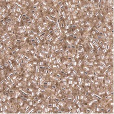 15/0 Delica Seed Beads - Silverlined Pink Mist - 7gm