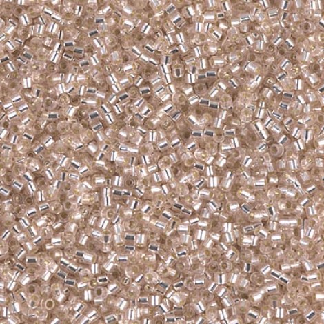 15/0 Delica Seed Beads - Silverlined Pink Mist