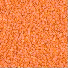 15/0 Delica Seed Beads - Matte Opaque Mandarin - 7gm