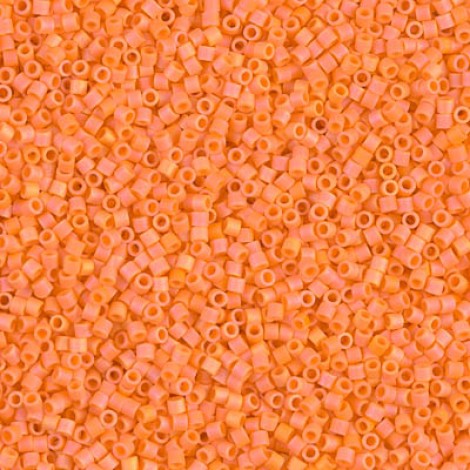 15/0 Delica Seed Beads - Matte Opaque Mandarin - 7gm 15/0 Delica Seed Beads - Matte Opaque Mandarin - 7gm