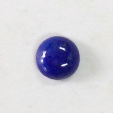 6mm Denim Blue Lapis Round Cabochon