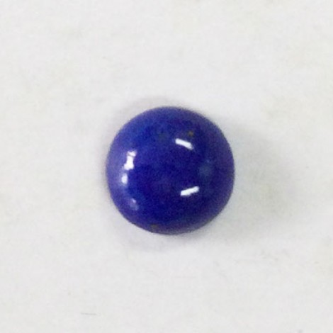 6mm Denim Blue Lapis Round Cabochon