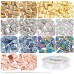 DIY Glass Tile Bead Kit - Includes beads, crystal thread & needles - app 400 pc