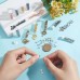 DIY Glass Tile Bead Kit - Includes beads, crystal thread & needles - app 400 pc