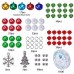 DIY Christmas Theme  Bracelet Making Kit - Includes glass beads, bells, spacers, cord in box