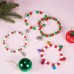 DIY Christmas Theme  Bracelet Making Kit - Includes glass beads, bells, spacers, cord in box