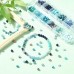 DIY Natural Blue Gemstone Jewellery Making Kit - Includes 4mm Gemstones, Elastic Cord, Spacers & Box DIY Natural Blue Gemstone Jewellery Making Kit - Includes 4mm Gemstones, Elastic Cord, Spacers & Box