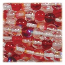 4mm Czech Round Beads - Strawberry Fields Mix - Pack of 100