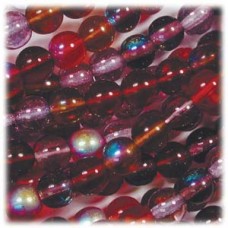 Czech 6mm Round Beads - Vineyard Mix - Pack of 50