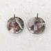 12mm Mini Round Acetate Earring Studs with 1mm hole - Pink/Grey/White