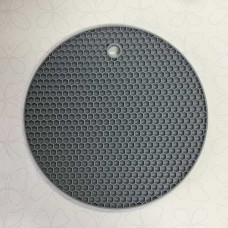 18cm Round Silicone Resin Doming Mat - Grey