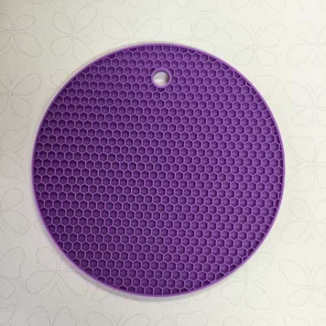 18cm Round Silicone Resin Doming Mat - Purple