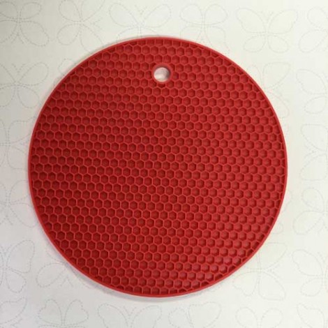 18cm Round Silicone Resin Doming Mat - Red