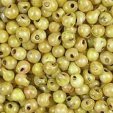 3.4mm Miyuki Drop Beads - Opaque Yellow Picasso - 10gm
