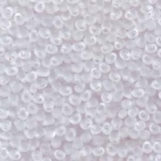 3.4mm Miyuki Drop Seed Beads - Matte Transparent Crystal - 25gm
