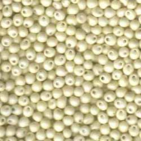 3.4mm Miyuki Drop Seed Beads - Matte Opaque Cream