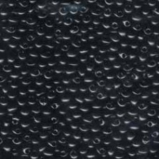 3.4mm Miyuki Drop Seed Beads - Opaque Black