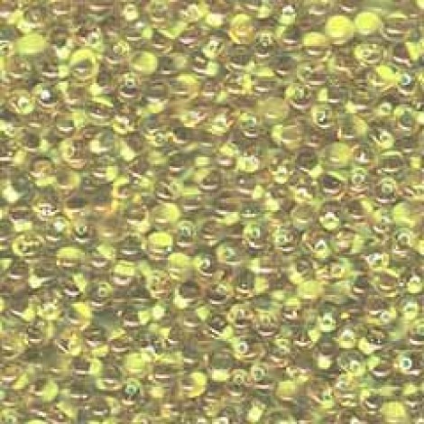 3.4mm Miyuki Drop Seed Beads - Mint Green Lined Yellow - 12.5gm 3.4mm Miyuki Drop Seed Beads - Mint Green Lined Yellow - 12.5gm