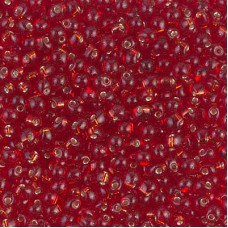 2.8mm Miyuki Drop Beads - Silver Lined Ruby - 12.5gm
