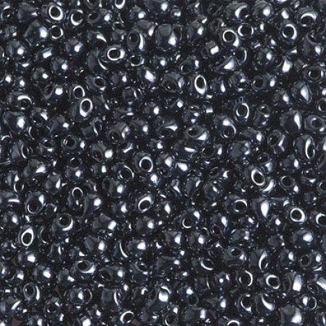 2.8mm Miyuki Drop Beads - Gunmetal - 10gm