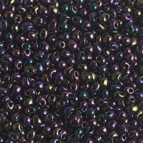 2.8mm Miyuki Drop Beads - Metallic Dark Plum - 10gm