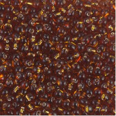2.8mm Miyuki Drop Beads - Silver Lined Dark Topaz - 10gm