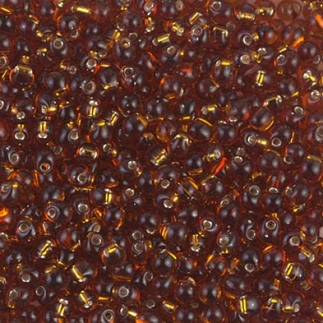 2.8mm Miyuki Drop Beads - Silver Lined Dark Topaz - 10gm