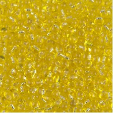 2.8mm Miyuki Drop Beads - Silver Lined Yellow - 10gm