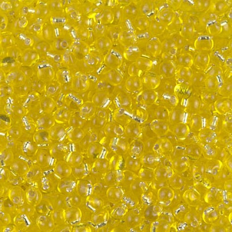 2.8mm Miyuki Drop Beads - Silver Lined Yellow - 10gm