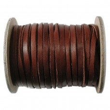 3mm (1/8in) Chocolate Deerskin Lace Cord - Per Metre