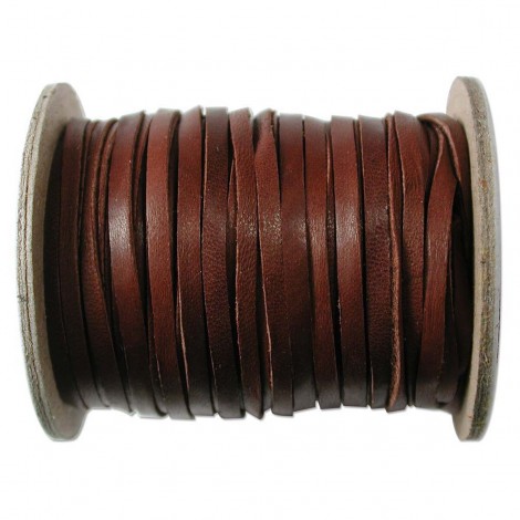 3mm (1/8in) Chocolate Deerskin Lace Cord - Per Metre