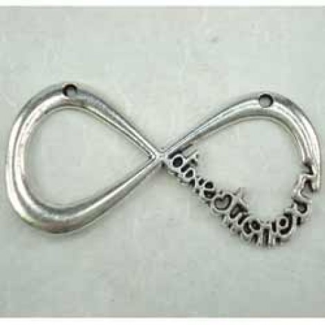 30x60mm 'One Direction' Figure 8 Word Charm Pendant