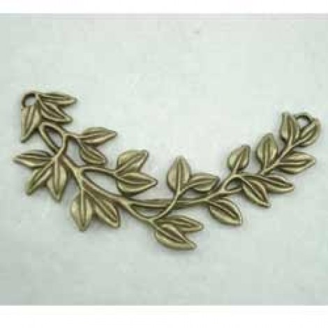 90x40mm Antique Bronze Branch Focal Pendant - each