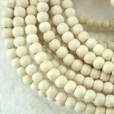 4mm Imitation White Turquoise Round Beads - strand