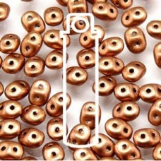 5x2mm SuperDuo Beads - Crystal Bronze Copper - 22.5gm