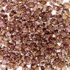 5mm SuperDuo Beads - Opaque Senegal Brown Violet - 22-24gm